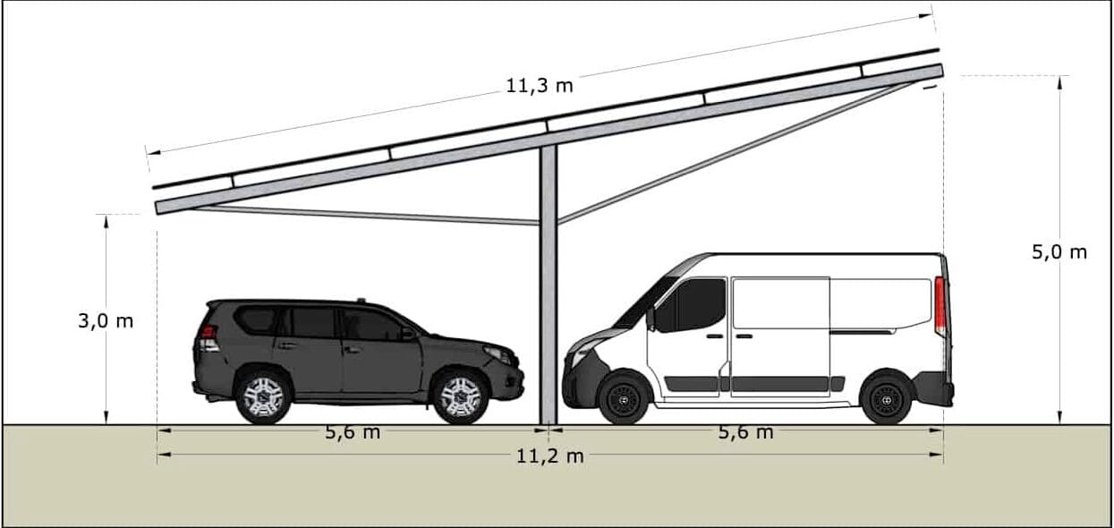 v3 mise en plan ombrières 2.0 2 vue avant
